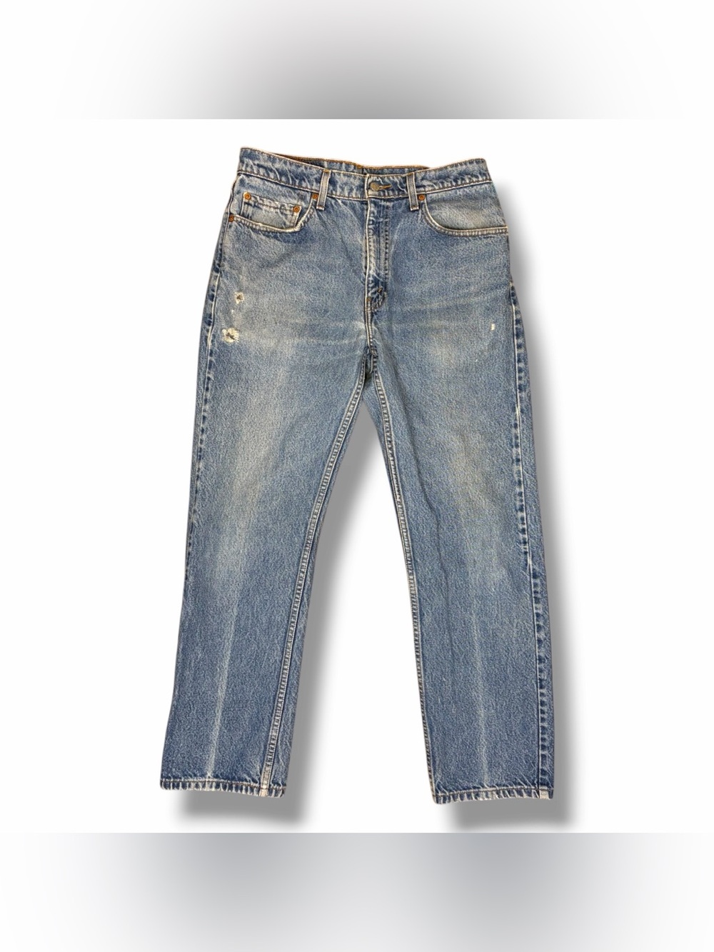 Vintage 90s Levi’s 505 Jeans Straight Leg Denim Light Wash Grunge W31 L30
